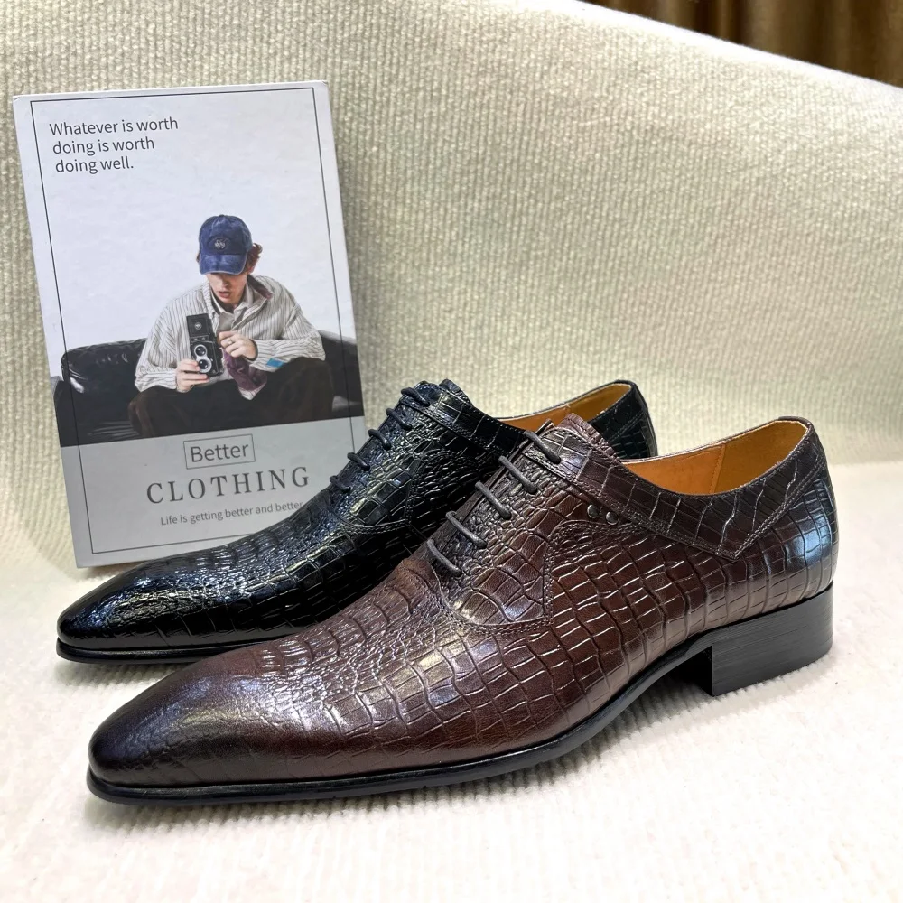 Formal Wear For Men In Wedding - Italiaanse luxe Oxford-schoenen met puntige neus