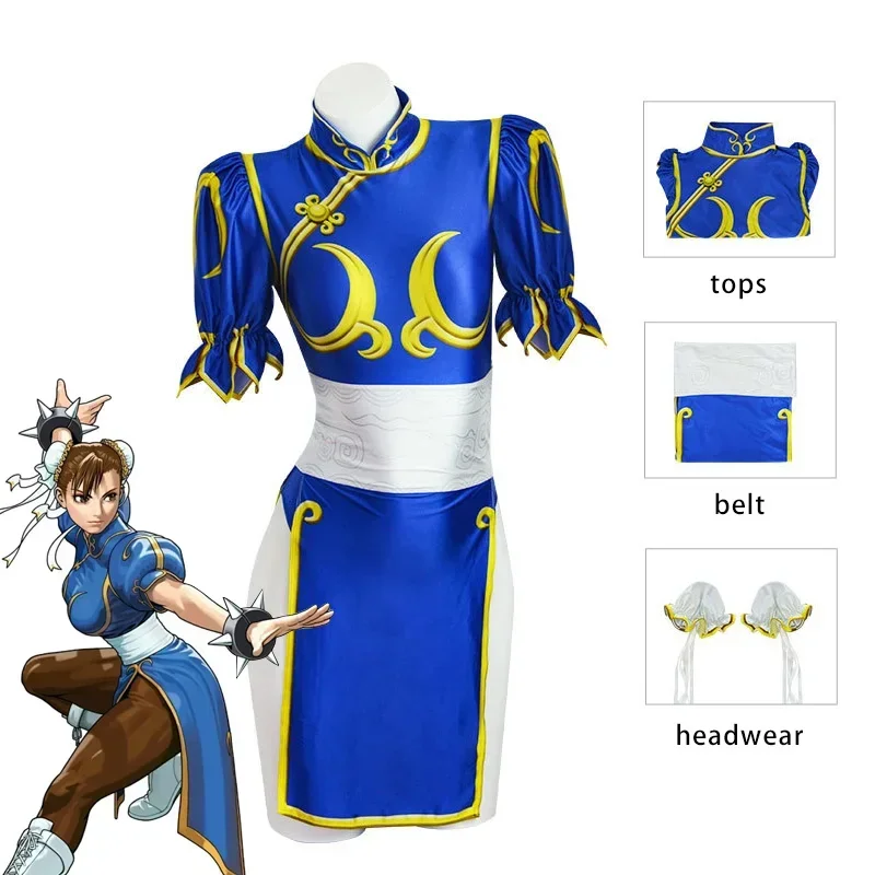 Men Formal Wear Set - 2026 Chun Li Cosplay Kostuums Sutorito