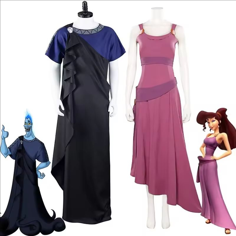 Men Formal Wear Set - Hercules Megara Hades Cosplay Kostuum Cartoon