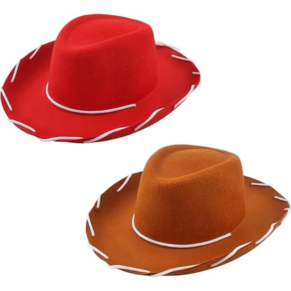 Men Formal Wear Set - Fantasia Woody Jessie Cosplay Vilten Hoed