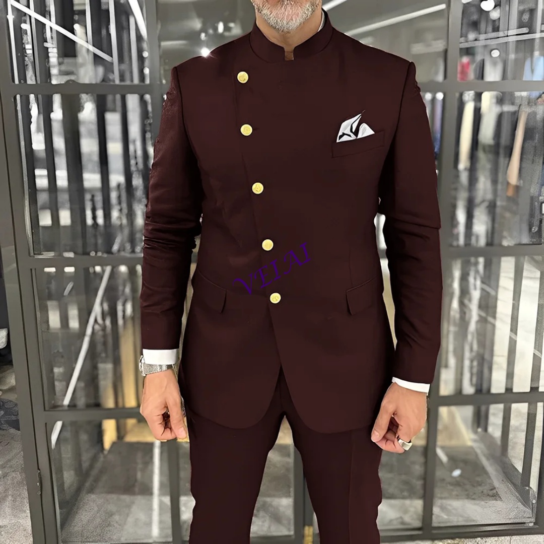Formal Wear For Men In Wedding - Op maat gemaakte slanke pasvorm bruidsjonkerspakken