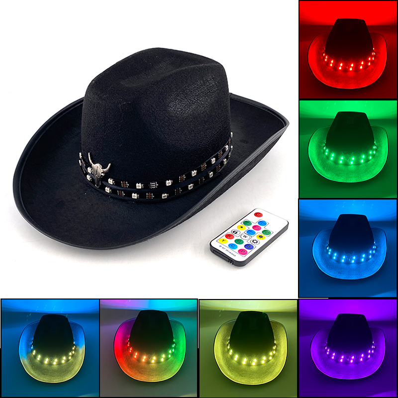 Men'S Formal Wear For Graduation - Afstandsbediening LED Cowboyhoed voor Vrouwen Mannen