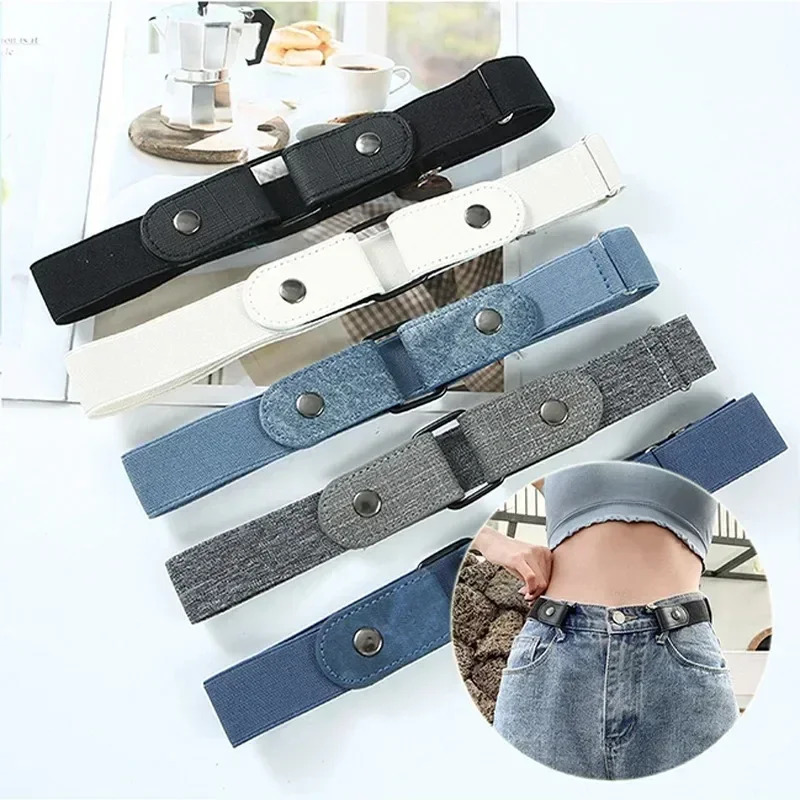 Men'S Formal Wear Belt - Canvas verstelbare elastische tailleband Onzichtbare riem
