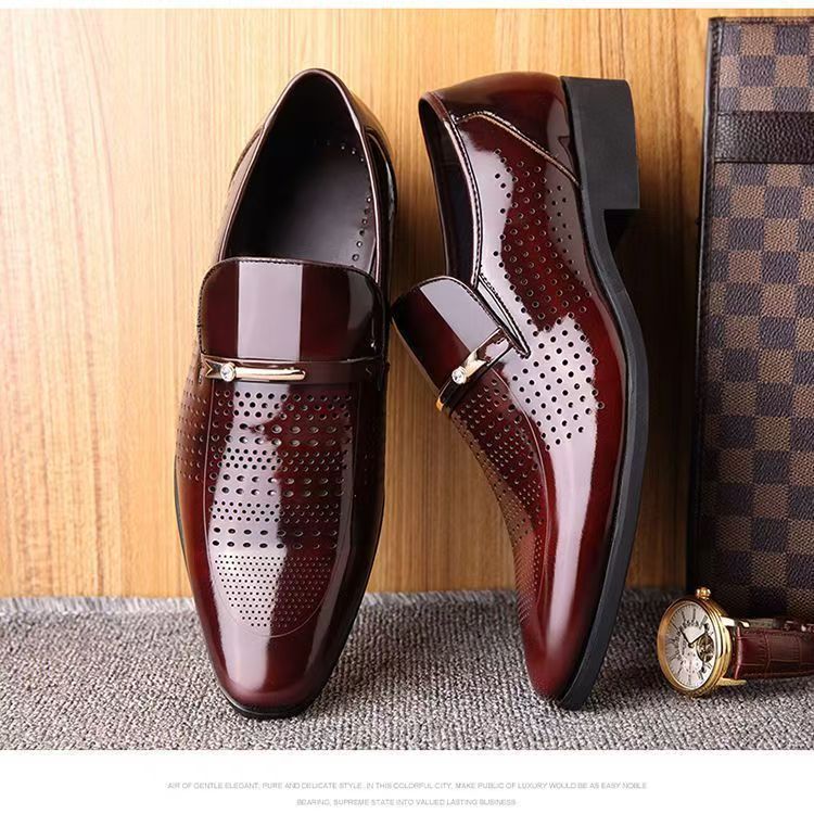 Formal Men Office Wear Sandals - Zomerse nieuwe leren schoenen voor heren,