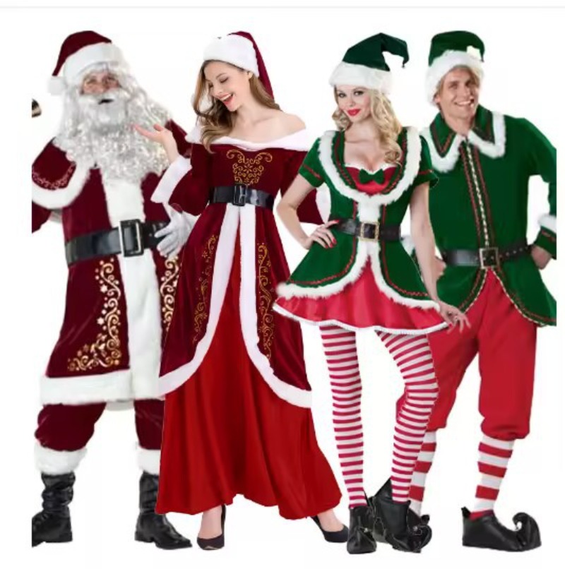 Men Formal Wear Set - Kerstman Kostuum Vrouwen Mannen Kerst Elf