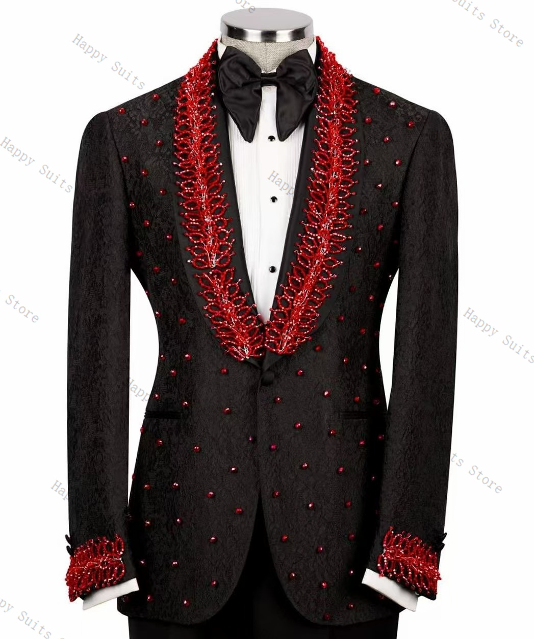 Formal Wear Jersey For Men - Rode Kristallen Mannen Pak Set 2