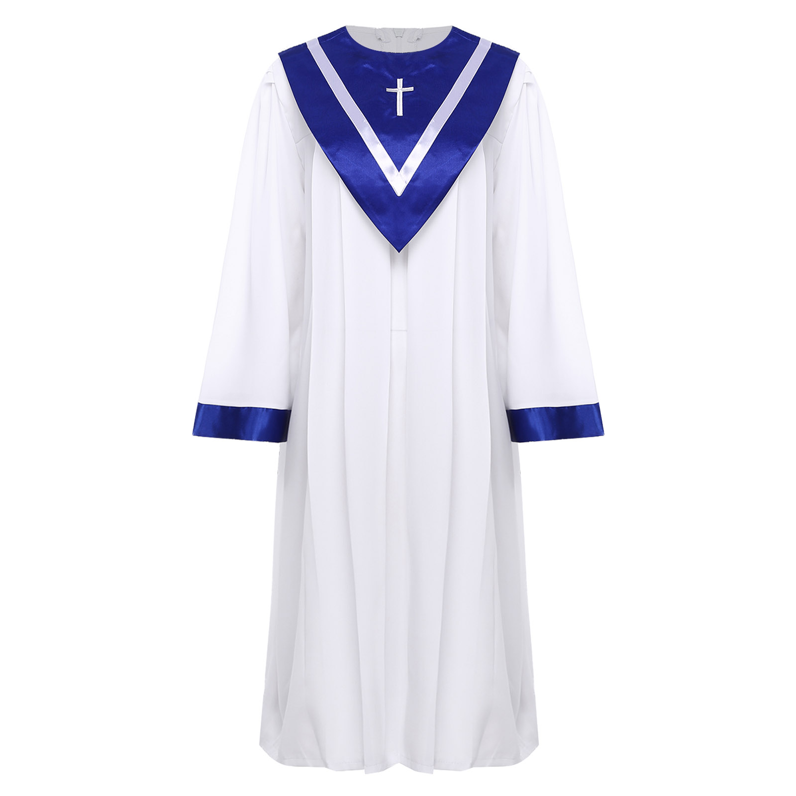 Men'S Formal Wear For Graduation - Unisex matte koorgewaden voor kerkafstudeerjurk prestatiekostuum