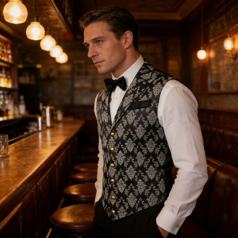 Slim Fit Vest Britse retrostij - Men'S Formal Wear Waistcoat recensie en prijs