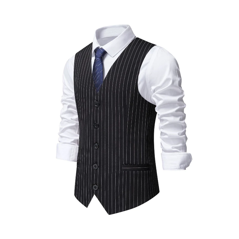 2026 Nieuw Rood Gestreept Pakv - Men'S Formal Wear Waistcoat recensie en prijs