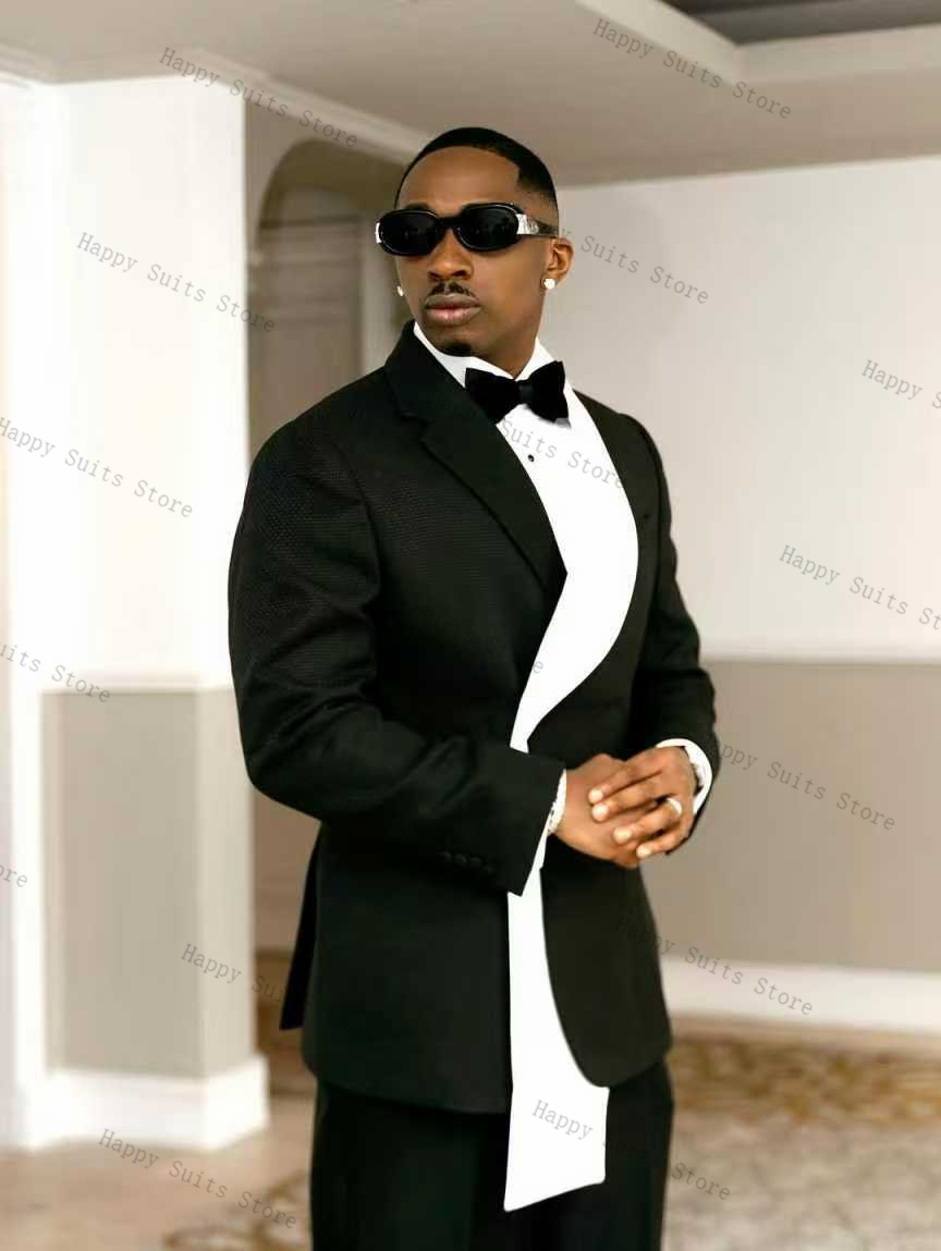 Zwart Wit Mannen Pak Set 2 Stu - Formal Wear Jersey For Men recensie en prijs