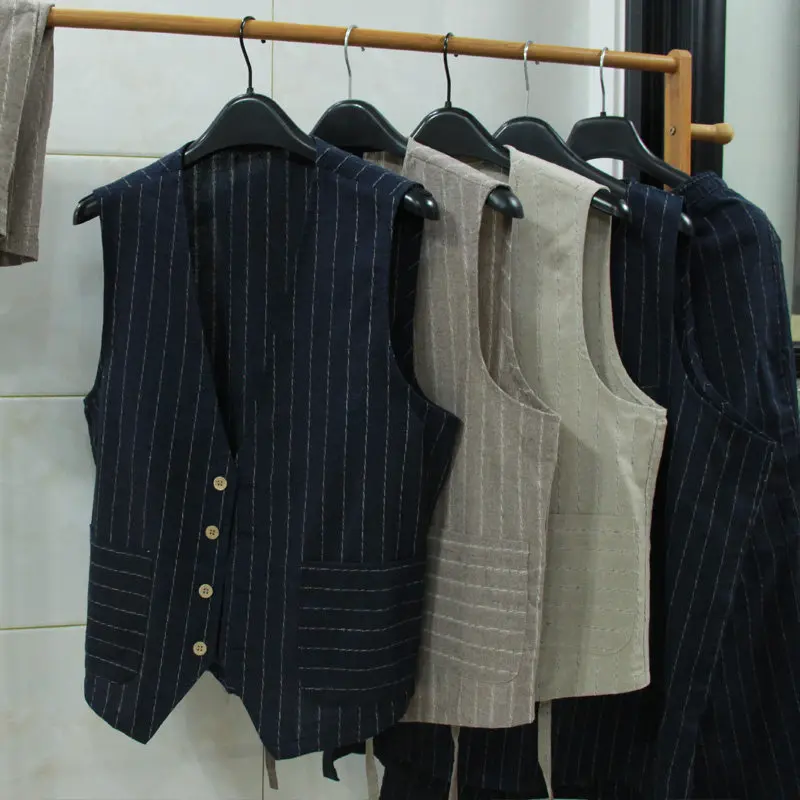 Brits casual linnen vest voor  - Men Formal Wear Summer recensie en prijs
