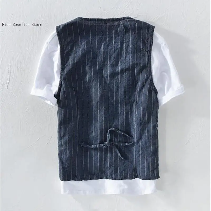 Brits casual linnen vest voor  - Men Formal Wear Summer recensie en prijs