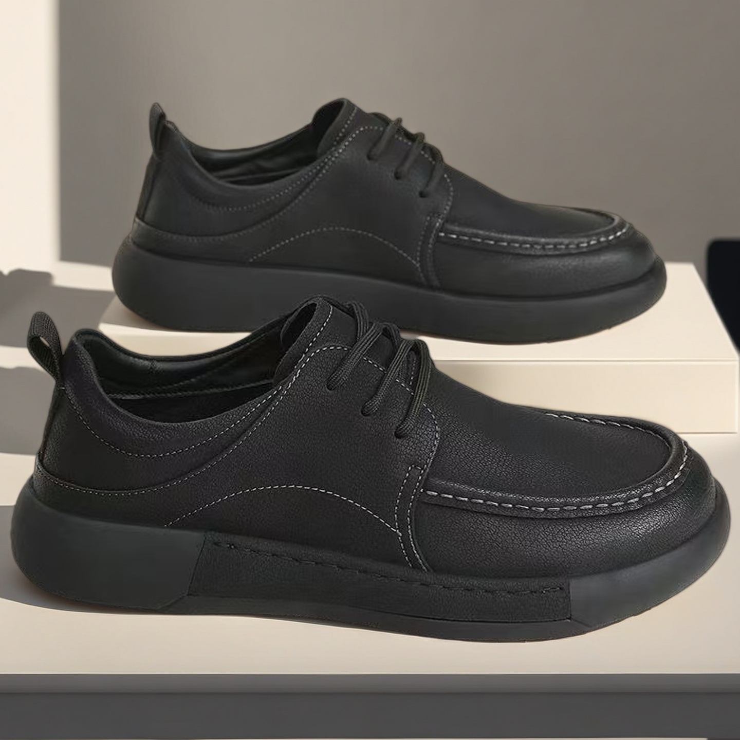 Brede herenschoenen van leer,  - Large Men Formal Wear recensie en prijs