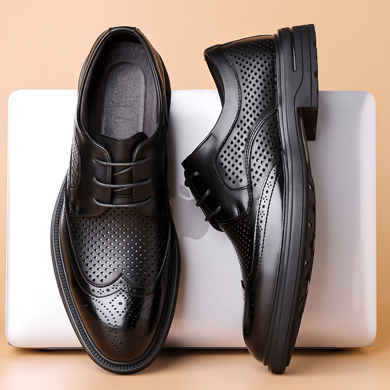 Zomerse nieuwe leren schoenen  - Formal Men Office Wear Sandals recensie en prijs