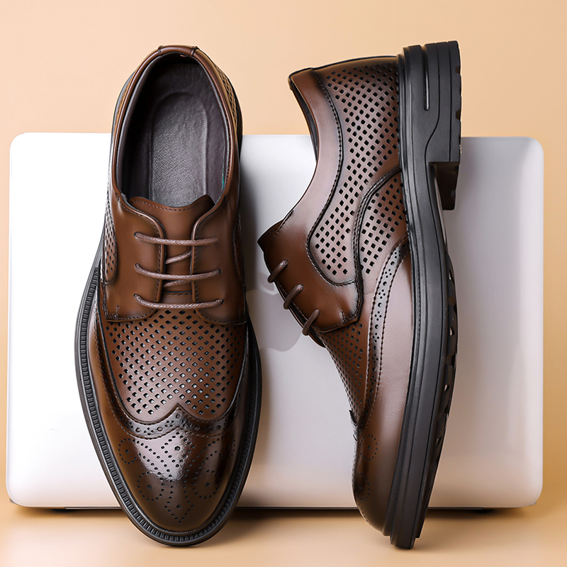 Zomerse nieuwe leren schoenen  - Formal Men Office Wear Sandals recensie en prijs
