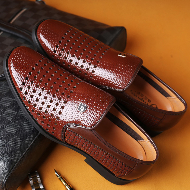 Zomer Nieuwe Lederen Schoenen  - Formal Men Office Wear Sandals recensie en prijs