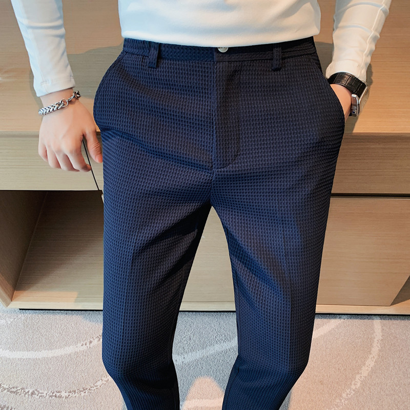 2024 Herfst Nieuwe Wafel Stret - Men Formal Wear Set recensie en prijs