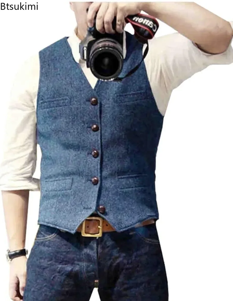 2026 Heren Vintage V-hals Pak  - Men'S Formal Wear Waistcoat recensie en prijs