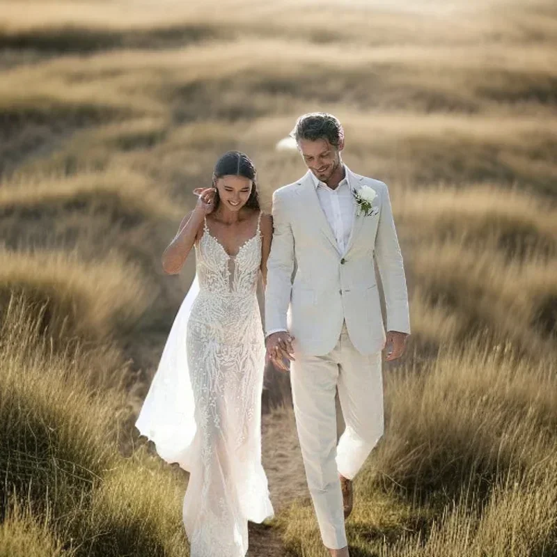 Linnen Bruiloft Smoking Voor M - Men Formal Wear Summer recensie en prijs