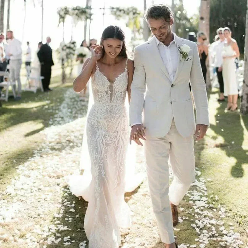 Linnen Bruiloft Smoking Voor M - Men Formal Wear Summer recensie en prijs