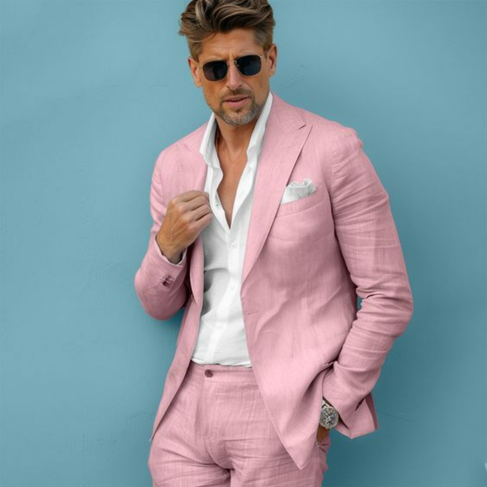 Linnen bruiloft herenpakken sl - Men Formal Wear Summer recensie en prijs