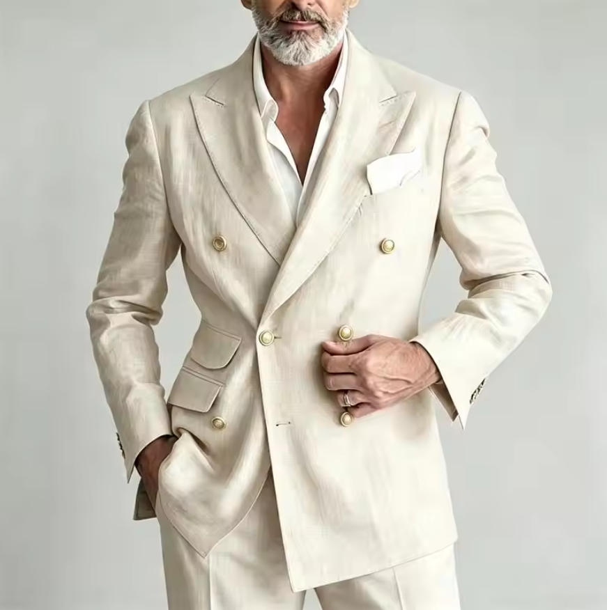 Heren linnen pak blazer jas br - Men Formal Wear Summer recensie en prijs