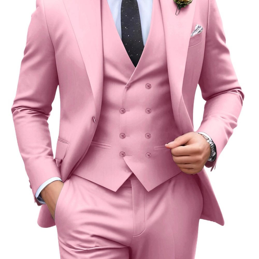 3-delige effen gekleurde heren - Formal Wear For Men In Wedding recensie en prijs