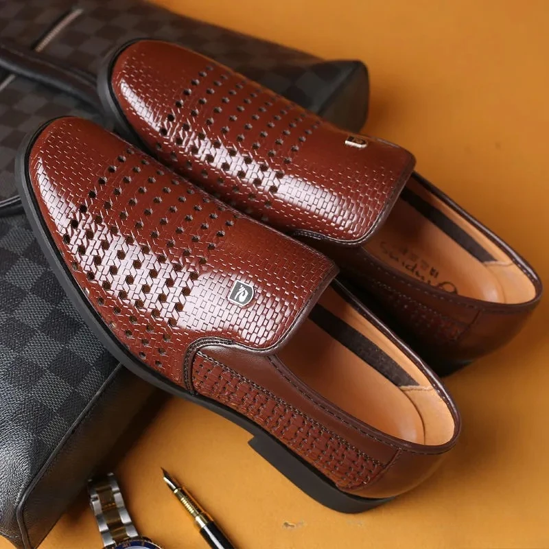 Zomer nieuwe lederen schoenen  - Formal Men Office Wear Sandals recensie en prijs