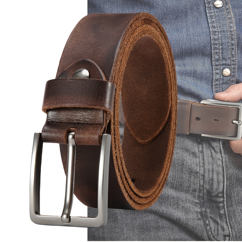Herenriem van duurzaam echt le - Men'S Formal Wear Belt recensie en prijs