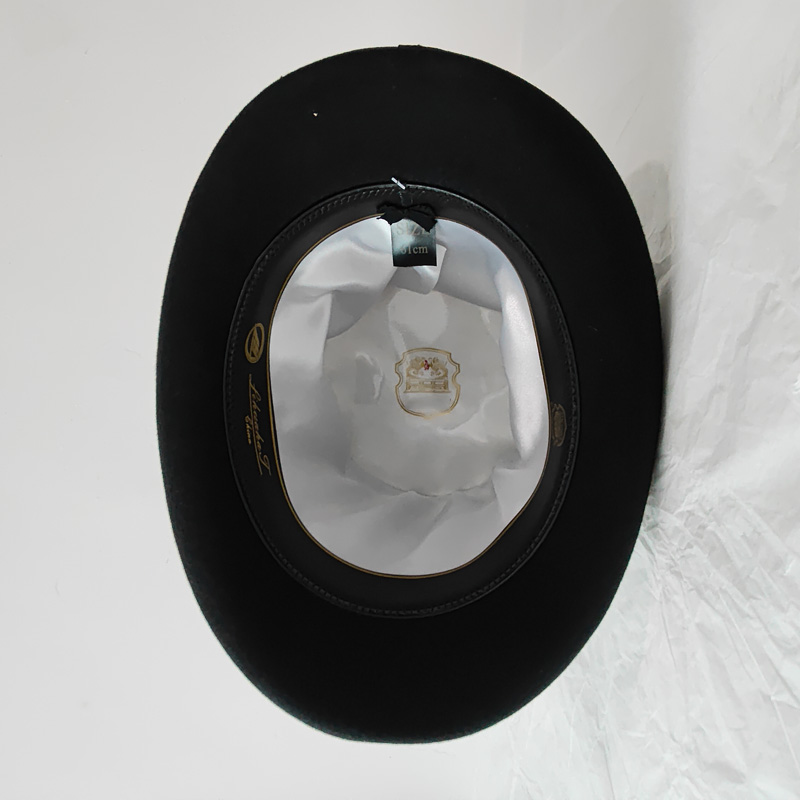 Zwarte 25cm wollen vilt hoge h - Victorian Men'S Formal Wear recensie en prijs