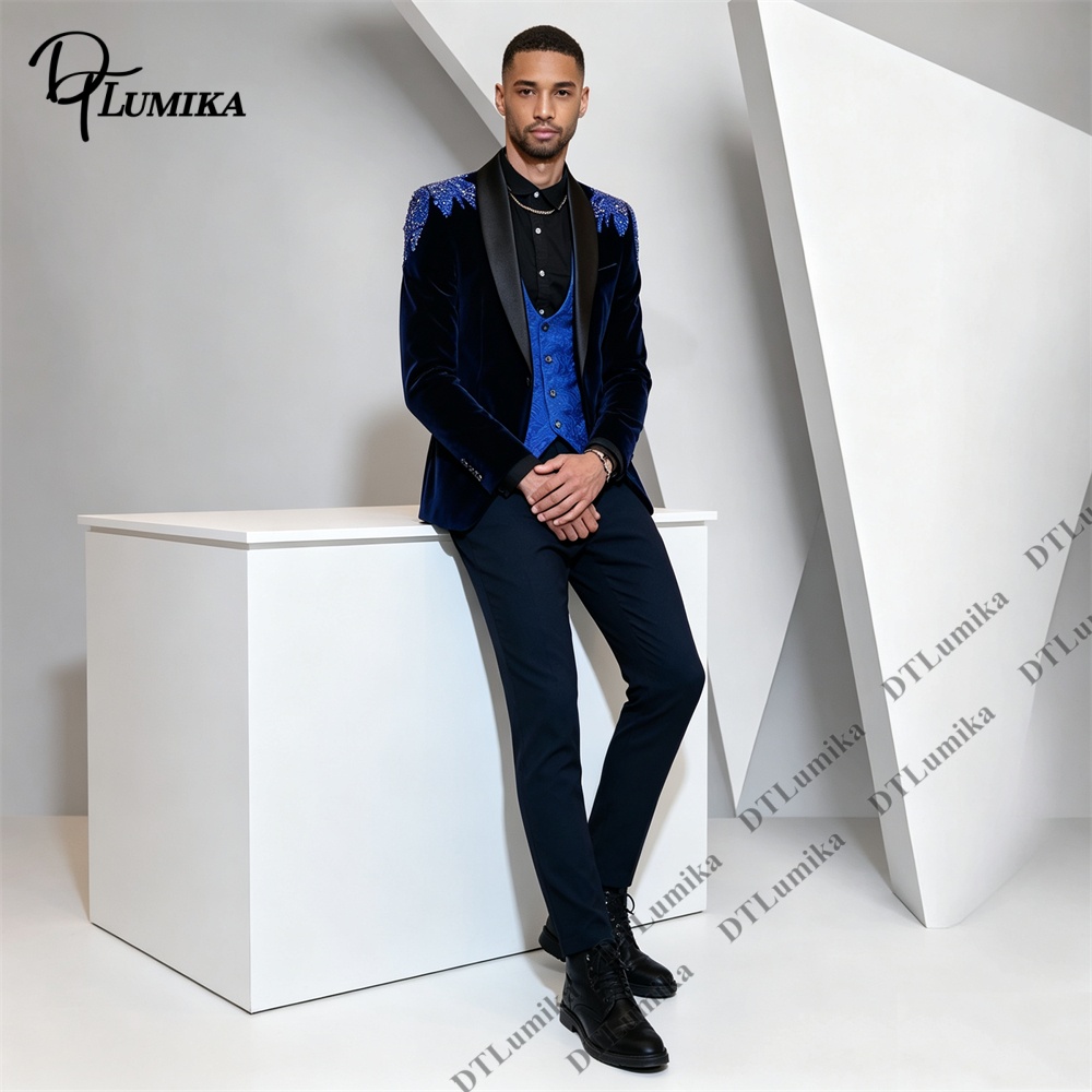 Peagent Mannen 3 Stuk Fluwelen - Formal Wear For Men In Wedding recensie en prijs