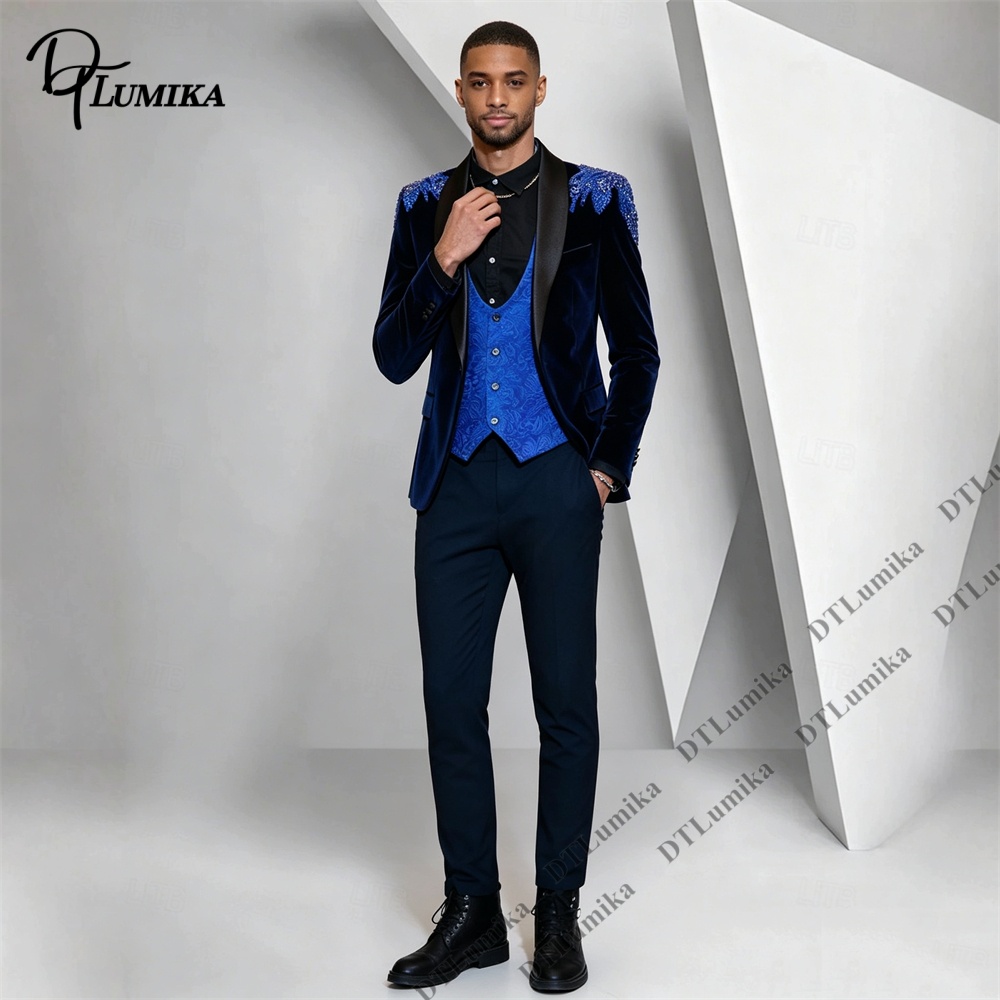 Peagent Mannen 3 Stuk Fluwelen - Formal Wear For Men In Wedding recensie en prijs
