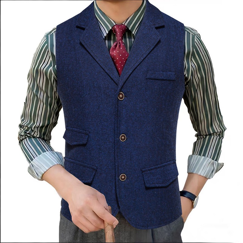 Heren herringbone tweed pakves - Men'S Formal Wear Waistcoat recensie en prijs